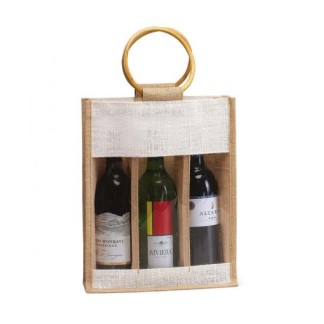 Three-Wine-Bottle-Jute-Bag-Plastic-Window-Natural-Cane-Handle-1